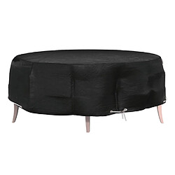 vidaXL Housse pour salon îlot 8 œillets Ø188x50 cm rond 