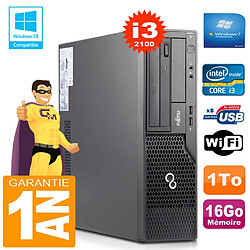 PC Fujitsu Esprimo E500 E85+ SFF Core I3-2100 RAM 16Go Disque 1 To Wifi W7 · Occasion 