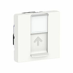 prise rj45 - 2 modules - cat6 - stp - blanc - schneider electric nu341718 