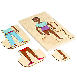 Educo Puzzle en Bois - habiller la fille - jeu Montessori