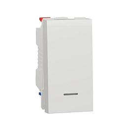 Schneider Electric va et vient - lumineux / témoin - 10a - 1 module - blanc - schneider unica nu310318s