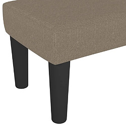 Acheter vidaXL Banc Taupe 100x30x30 cm Tissu