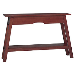 vidaXL Table console marron 110x30x75 cm bois massif d'acajou