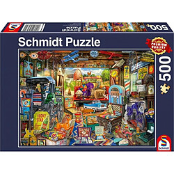 Schmidt Spiele- Marché aux puces de Garage, Puzzle de 500 pièces, 58972, Coloré 