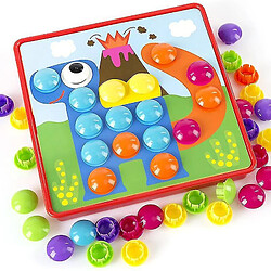 Universal Puzzle tridimensionnel pour enfants jouets boutons colorés assemblage champignon ongles kit bébé puzzle créatif 