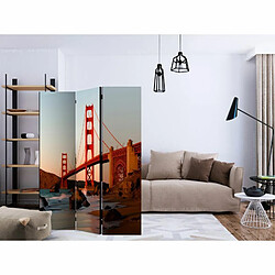 Paris Prix Paravent 3 Volets Golden Gate Bridge Sunset San Francisco 135x172cm