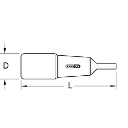 KS TOOLS 117.1416 Douille tournevis 6 pans isolée, 1/4'' - 4 mm
