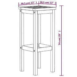 Acheter vidaXL Tabourets de bar lot de 6 bois massif d'acacia