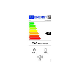 Réfrigérateur combiné 60cm 343l statique inox - RCSA366K40SN - BEKO