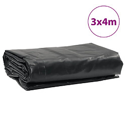 vidaXL Bâche anthracite 3x4 m 650 g/m² pas cher