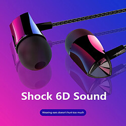 GUPBOO Écouteurs intra-auriculaires Écouteurs HiFi Écouteurs Casques métalliques Gouttelettes Écouteurs intra-auriculaires stéréo X10 Bruit en alliage de zinc Réduction du bruit 