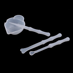 Lot de 4 Tasses de Mélange de Mesure En Résine de Silicone, Ensemble D'outils de Colle En Résine de Bijoux à Bricoler Soi-même pas cher