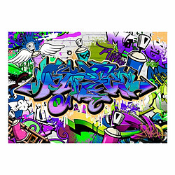 Paris Prix Papier Peint Graffiti : Violet Theme 105 x 150 cm