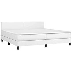 Avis Sommier à lattes et LED,Cadre à lattes de lit avec matelas pour Adulte Blanc 200x200 cm -MN34676