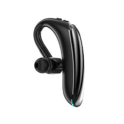 LUUCOZK Écouteurs sans fil Bluetooth 5.0 compatibles avec les crochets d'oreille F900 - Mini casque d'appel mains libres pour voiture - Noir 