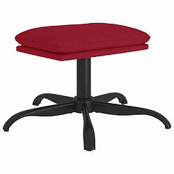 Maison Chic Repose-pied,Tabouret confortable Rouge bordeaux 60x60x36 cm Velours -MN72891