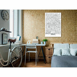 Paris Prix Tableau Imprimé Map of Berlin 40 x 60 cm