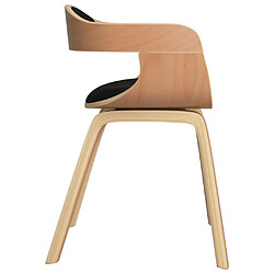 Acheter Maison Chic Chaises à manger,Chaise pour cuisine Noir Bois courbé et similicuir -MN76032