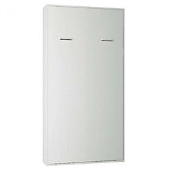 Inside 75 Armoire lit escamotable SMART-V2 blanc mat couchage 90 x 200 cm. 