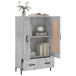 Acheter Maison Chic Buffet,Meuble de Rangement,commode pour salon,Cuisine gris béton 69,5x31x115 cm bois d'ingénierie -MN68914