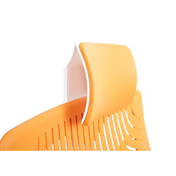 Acheter Mendler Chaise de bureau MERRYFAIR Wau 2b, chaise de bureau chaise pivotante, coque dure, ergonomique ~ orange