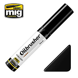 Mig Jimenez Ammo Peintures Oilbrusher Black 