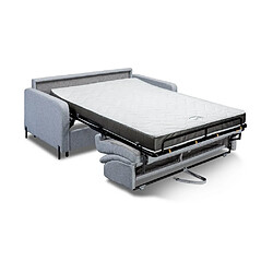 Acheter Inside 75 Canapé convertible EXPRESS BELLECOUR 120*197 cm matelas 16 cm pieds métal noir tissu gris