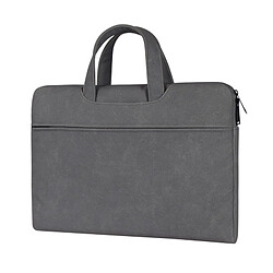 Avis Wewoo Sacoche ST06 imperméable en cuir PU fermeture à glissière sangle portable caché une épaule sac à main pour 13.3 pouces ordinateurs portablesavec valise ceinture gris foncé