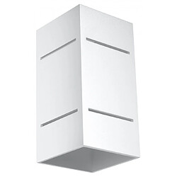 Luminaire Center Applique murale BLOCCO aluminium blanc 1 ampoule Matériau : aluminium  Coloris : blanc   Dimensions en Cm : 20 x 10 x 10  Nombre d'ampoules : 1  Type d'ampoule : G9  Puissance en Watts (W) : 40  Ampoules inc