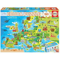 Educa Borras Puzzle 150 pcs Carte d'Europe 