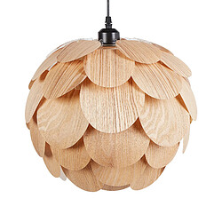 Beliani Lampe suspendue en bamboo naturel BAMPUR 