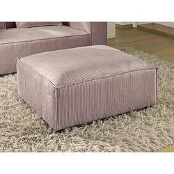 Lisa Design Stella - pouf en velours côtelé - style contemporain Stella - pouf en velours côtelé - style contemporain - Rose