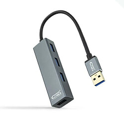 ? Hub USB 3.0X4 USB Type A-M vers USB 3.0-H - 0,10M · Gris 