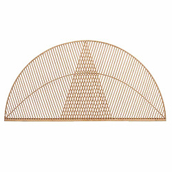 Gift Decor Tête de lit Triangle Marron Rotin 160 x 80,5 x 2 cm