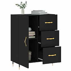 Acheter Maison Chic Buffet,Meuble de Rangement,commode pour salon,Cuisine noir 69,5x34x90 cm bois d'ingénierie -MN32127