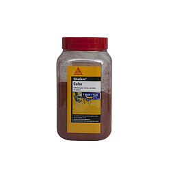 Colorant en poudre pour ciment, chaux et plâtre SIKA SikaCem Color - Rouge - 800g