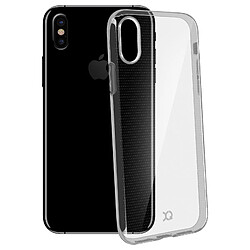 xqisit Coque iPhone X / XS Coque souple Silicone Gel coin renforcée - Transparente 