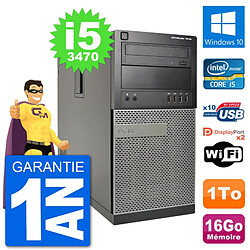 PC Tour Dell 7010 Intel Core i5-3470 RAM 16Go Disque Dur 1To Windows 10 Wifi - Occasion