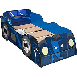 Batman Batmobile - Lit lumineux pour enfants avec rangement, pour matelas 140cm x 70cm 