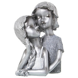 Figurine Décorative Alexandra House Living Argenté Plastique Enfants 16 x 20 x 29 cm 