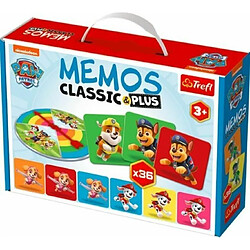 Trefl - Mémos Classique & Plus, PAW Patrol - Jeu de Mémoire Educatif pour les Tout-petits, Trouver des Paires d'Images, Diverses Variantes Amusantes, Disque de Lecture Aléatoire 