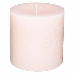 Bougie Cylindrique Rustic 10cm Rose Clair