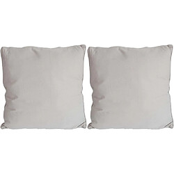 Jardindeco Coussin en coton coloré Salsa 45 cm (Lot de 2) lin. Coussin en coton coloré Salsa 45 cm (Lot de 2) lin