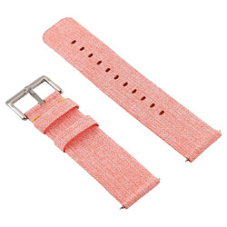 Wewoo Bracelet pour montre connectée Dragonne en toile mode simple Fitbit Versa / 2 Coral 