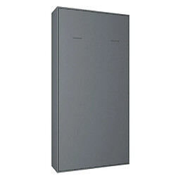 Inside 75 Armoire lit escamotable SMART-V2 gris graphite mat couchage 90*200 cm.