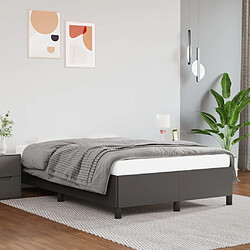 vidaXL Cadre de lit sans matelas gris 120x200 cm similicuir