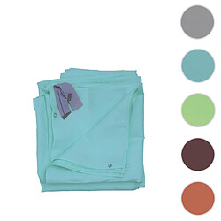 Mendler Lot de 4 côtés pour Pergola Cadiz, panneau latéral de remplacement 4x4m, polyester ~ turquoise