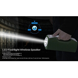 Wewoo Enceinte Bluetooth NR-2028 Portable Lighting Haut-parleur stéréo sans fil Support Fonction TWS Noir pas cher