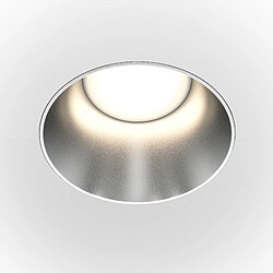 MAYTONI Downlight Encastré Rond Argent Mat GU10