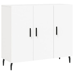 Maison Chic Buffet,Meuble de Rangement,commode pour salon,Cuisine blanc 90x34x80 cm bois d'ingénierie -MN58956